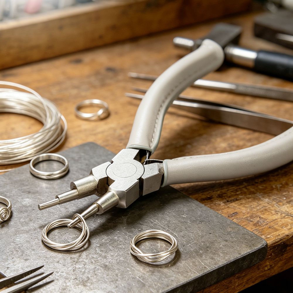 Jewelry Making Process - Sechsschritt-Schleifzange für RUITOOL-Drahtbearbeitungswerkzeug, Schmuckherstellung, DIY-Metallskulptur, Kunstbedarf