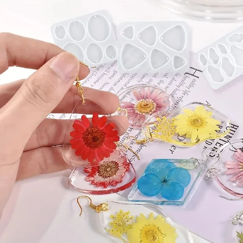 Jewelry Making Process - Schmuck-Ohrringe, Tropfenform-Kleber, DIY-Form, Epoxidharz, DIY-Schmuck, Harzgussform,