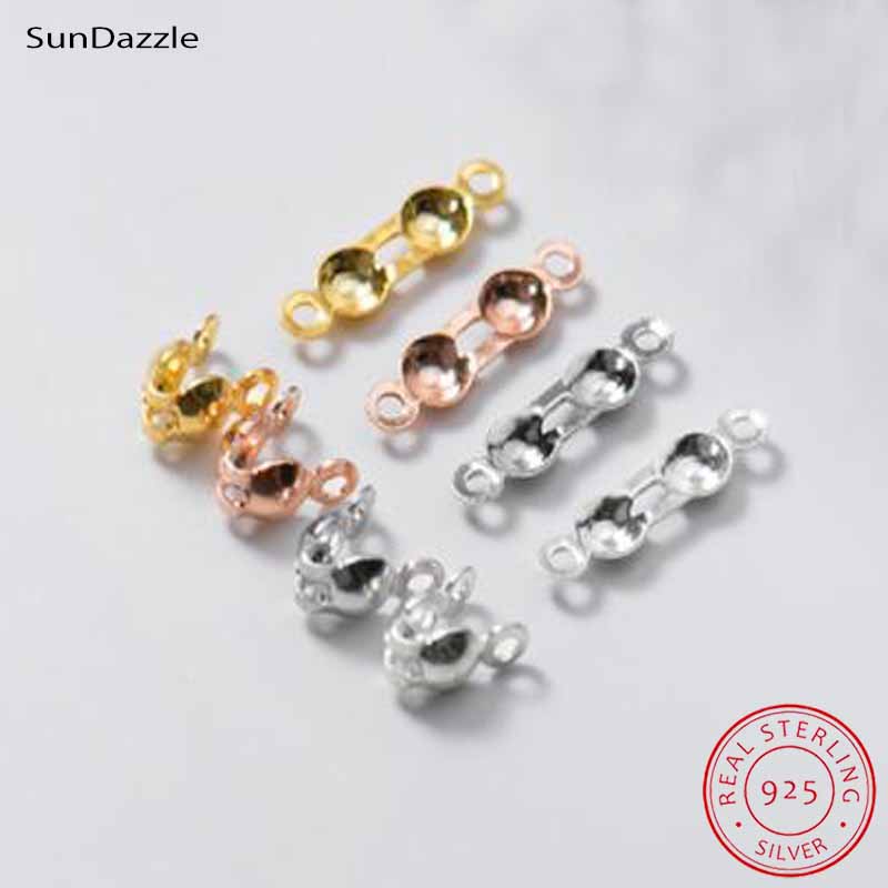 Jewelry Making Hobby - 4 Stück Echte Reine 925 Sterling