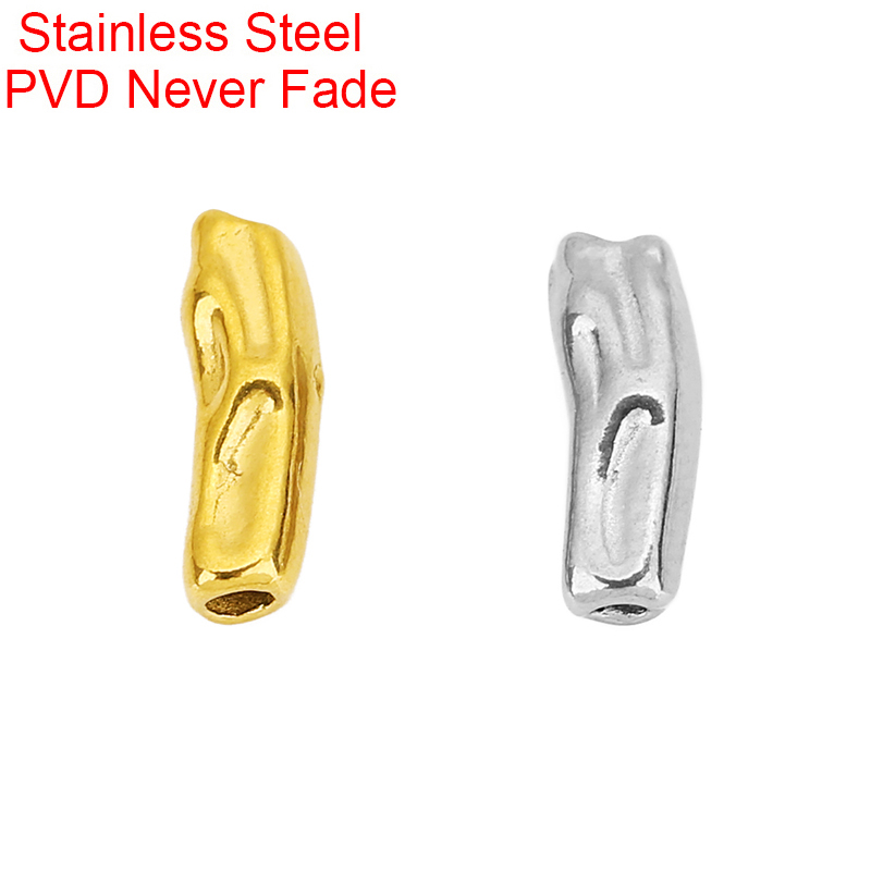 Jewelry Making Youtube - 10 Stück PVD 11mm Edelstahl-Röhrenperlen für