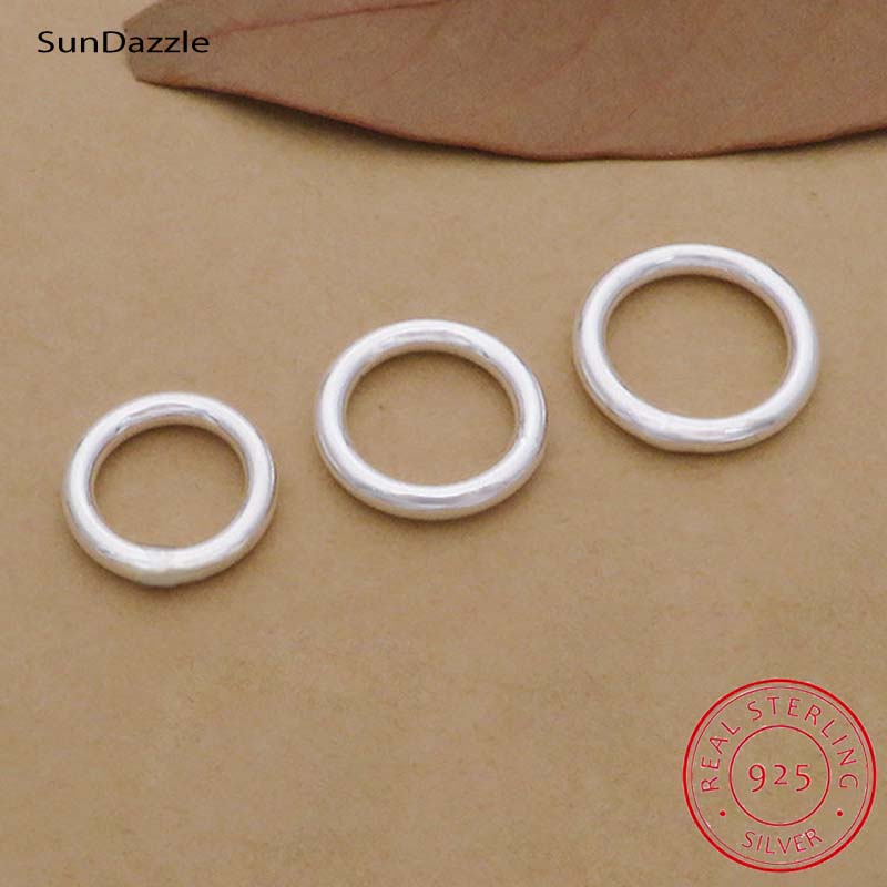 Jewelry Making Closed Jump Rings - 10 stücke Echte Reine Solide 925