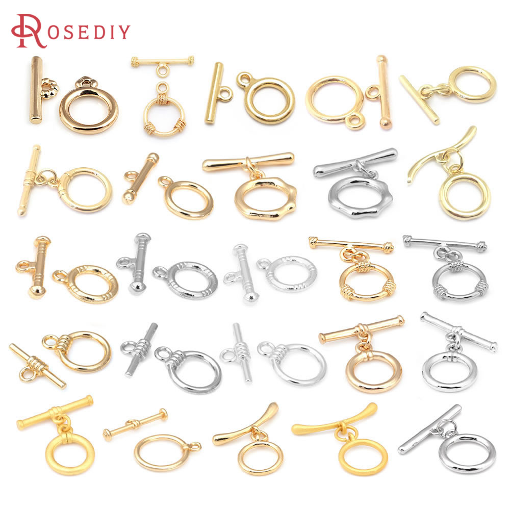 Jewelry Making Rings - 18K Goldfarbene runde Ring-Kreis-O-Verschlussklemmen für Armbänder,