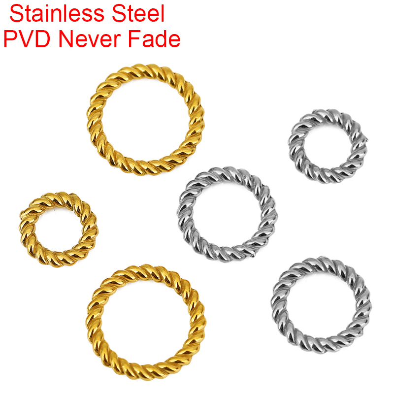 10 Stück PVD Never Fade Edelst – Jewelry Making Closed Jump Rings Bewertung und Preis