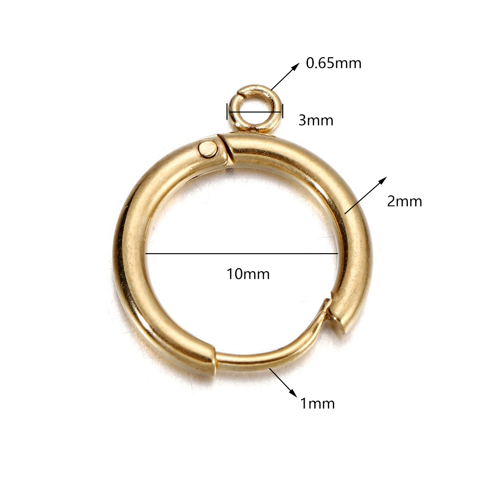 10 Stück/Set Edelstahl Goldfar – Jewelry Making Closed Jump Rings Bewertung und Preis