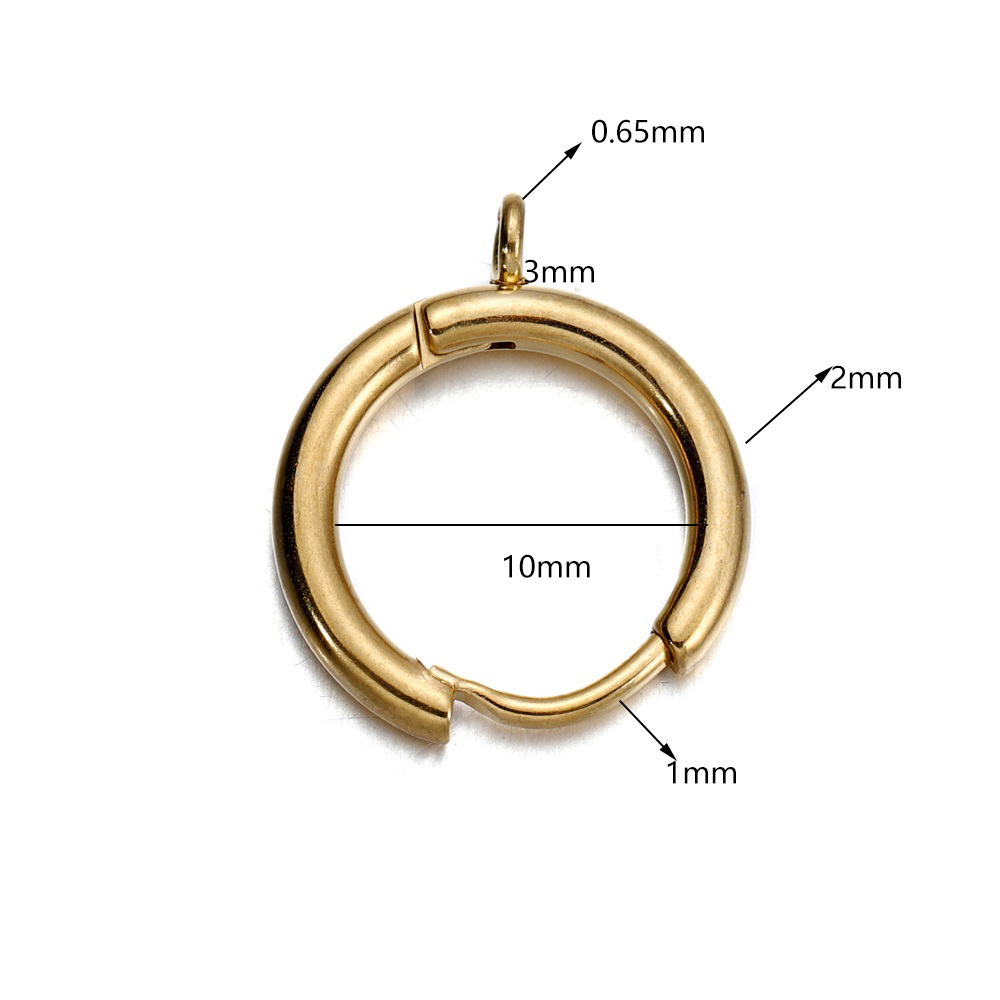 10 Stück/Set Edelstahl Goldfar – Jewelry Making Closed Jump Rings Bewertung und Preis