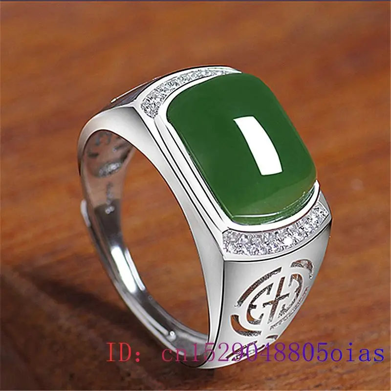 Grüner Jade-Ring, Geschenke, m – Jewelry Making Rings Bewertung und Preis