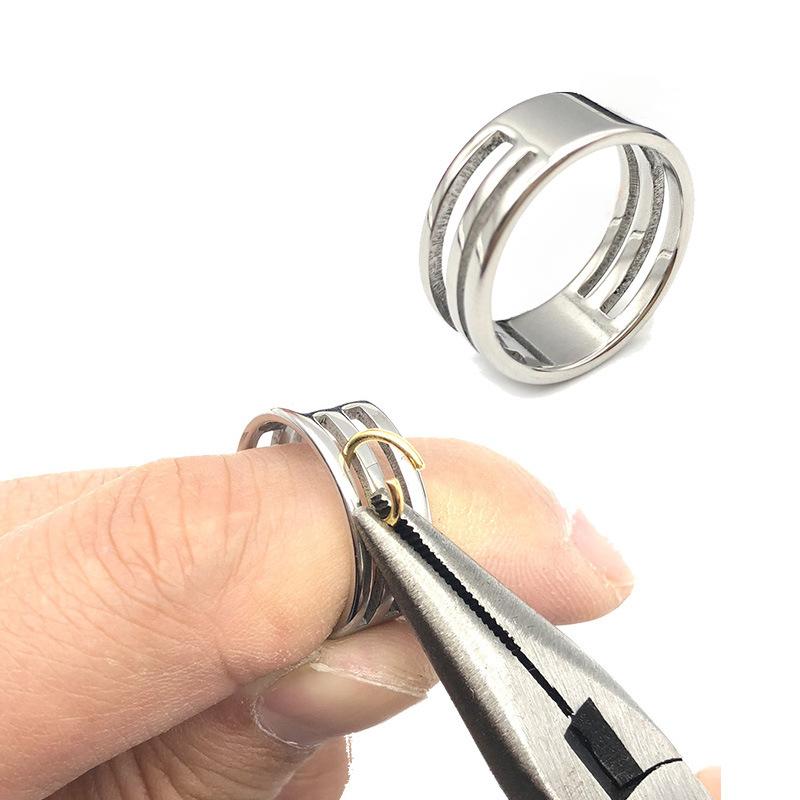 Neuer 1-teiliger Edelstahl-Spr – Jewelry Making Closed Jump Rings Bewertung und Preis