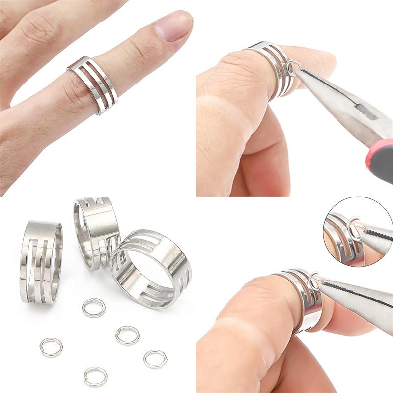 Neuer 1-teiliger Edelstahl-Spr – Jewelry Making Closed Jump Rings Bewertung und Preis
