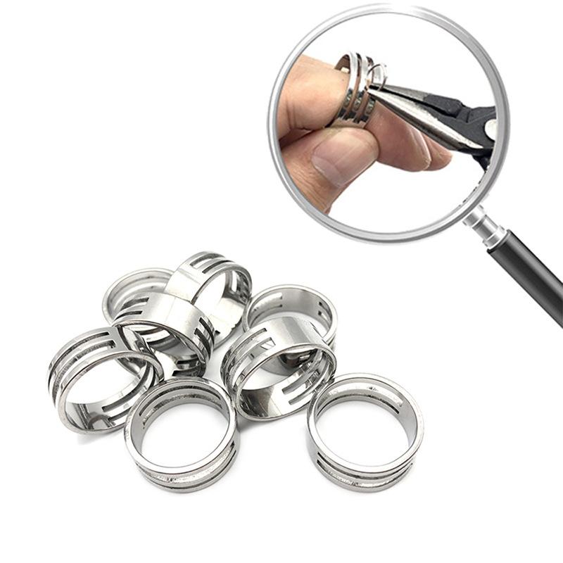 Neuer 1-teiliger Edelstahl-Spr – Jewelry Making Closed Jump Rings Bewertung und Preis