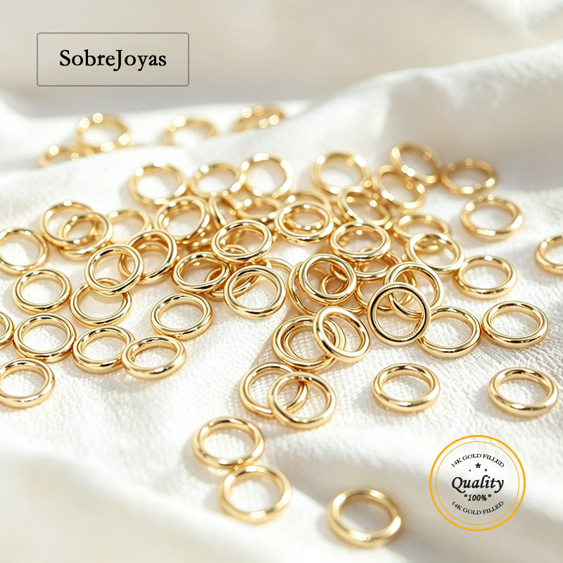 14K Goldgefüllte geschlossene  – Jewelry Making Closed Jump Rings Bewertung und Preis