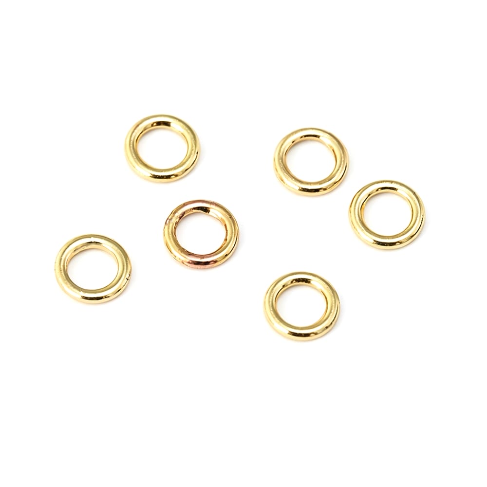 4~14,5MM 18K Goldfarben Messin – Jewelry Making Closed Jump Rings Bewertung und Preis