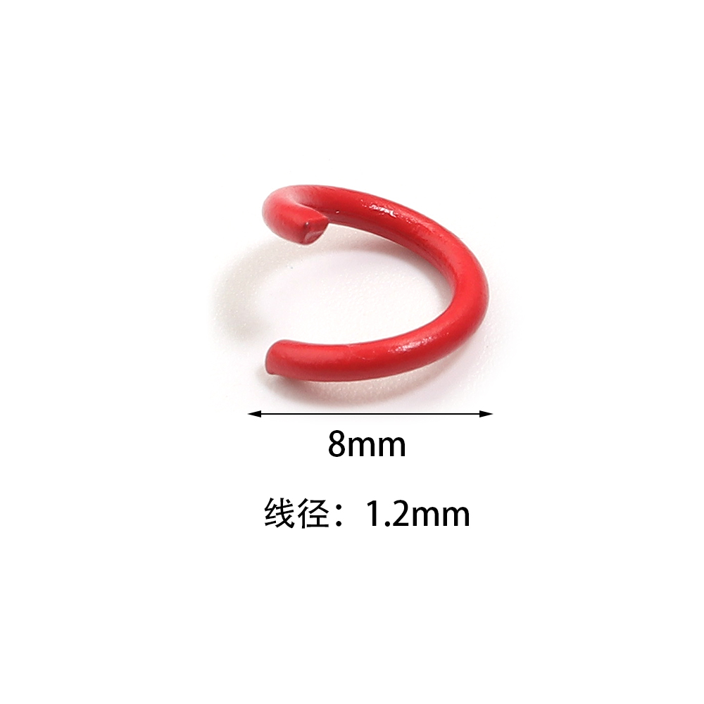 200 Stück 8mm Metall Eisen Bun – Jewelry Making Closed Jump Rings Bewertung und Preis